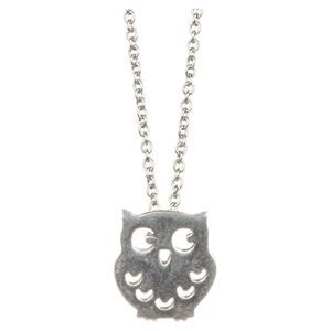 Shag Wear Womens Pewter Spirit Animal Silver Pendant Necklace - Owl NEW